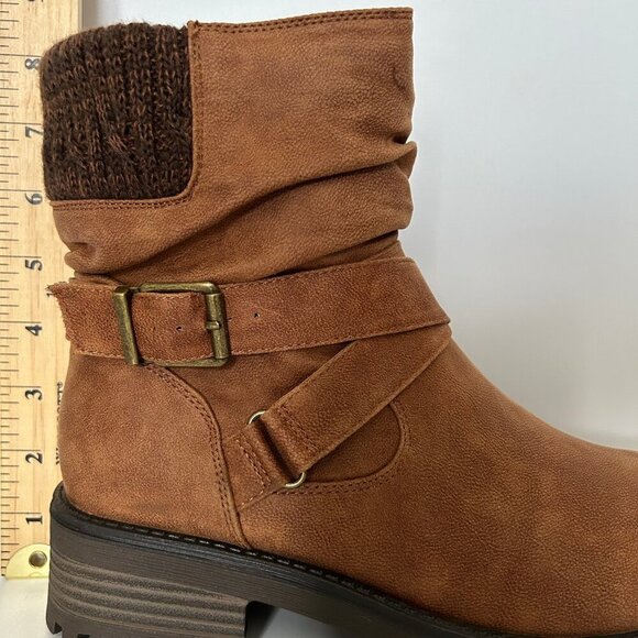 NWT Katie Slouchy Ankle Boot Suede Brown Women's Size 7.5 - Picture 8 of 9